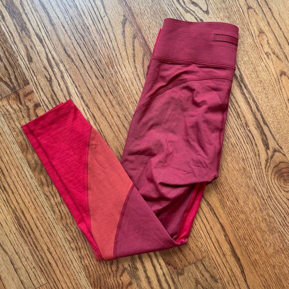Outdoor Voices Red TechSweat 7/8 Zoom Leggings - Picture 4 of 4